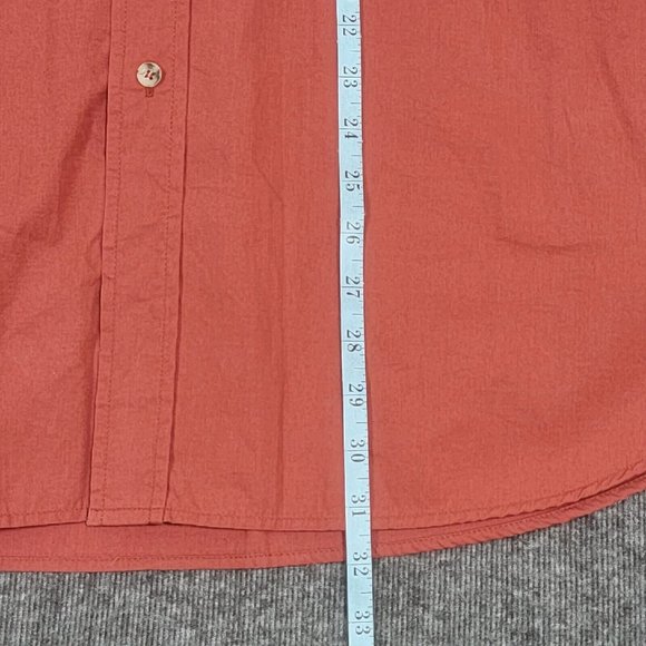 Remington Shirt Mens Large Sienna Brown Long Sleeve Button Down Casual Roll Tab - Picture 6 of 12